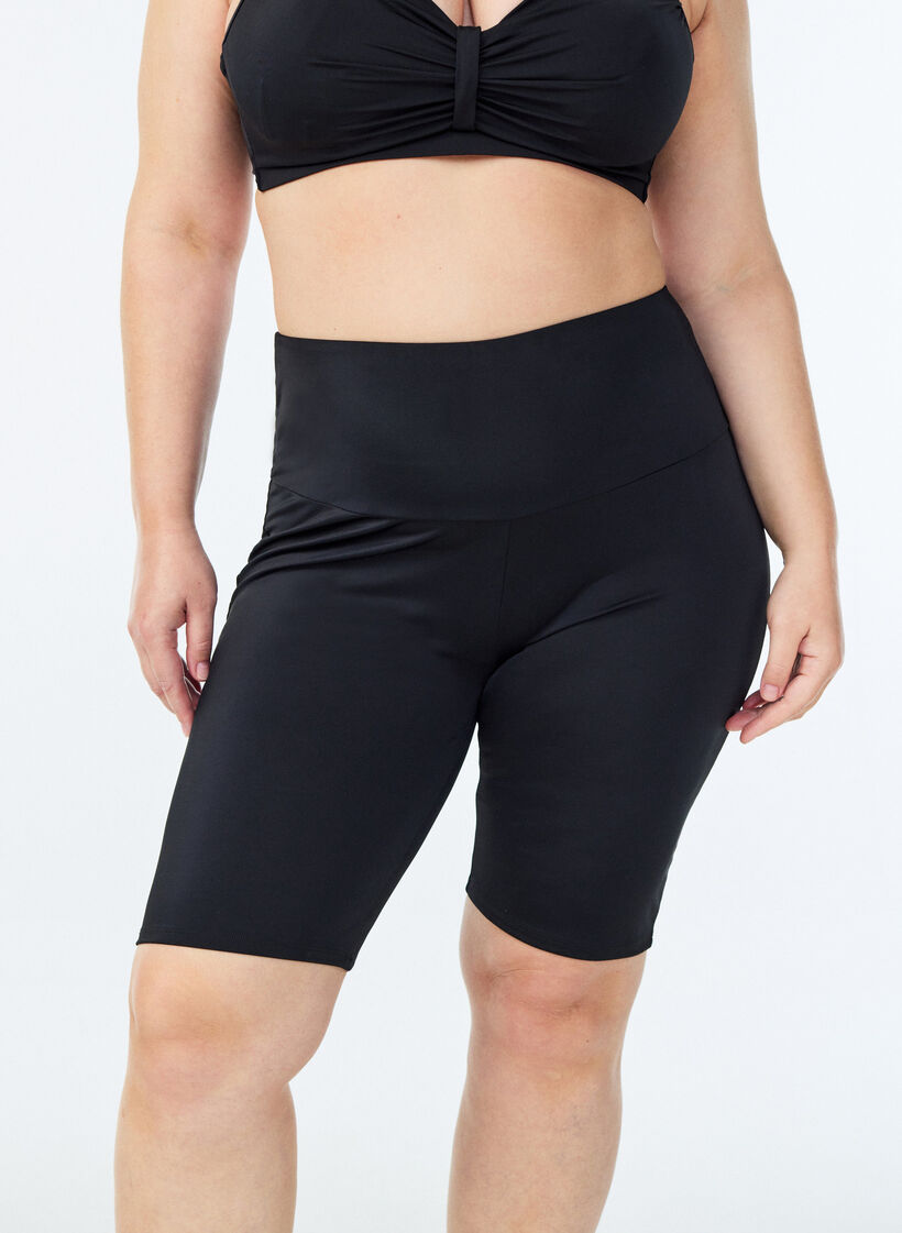 Long swim shorts, Black, Model image number 3