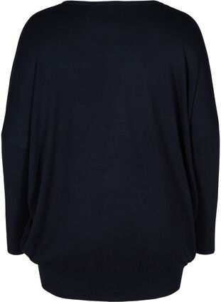 Oversize knitted blouse with studs, Night Sky w studs, Packshot image number 1