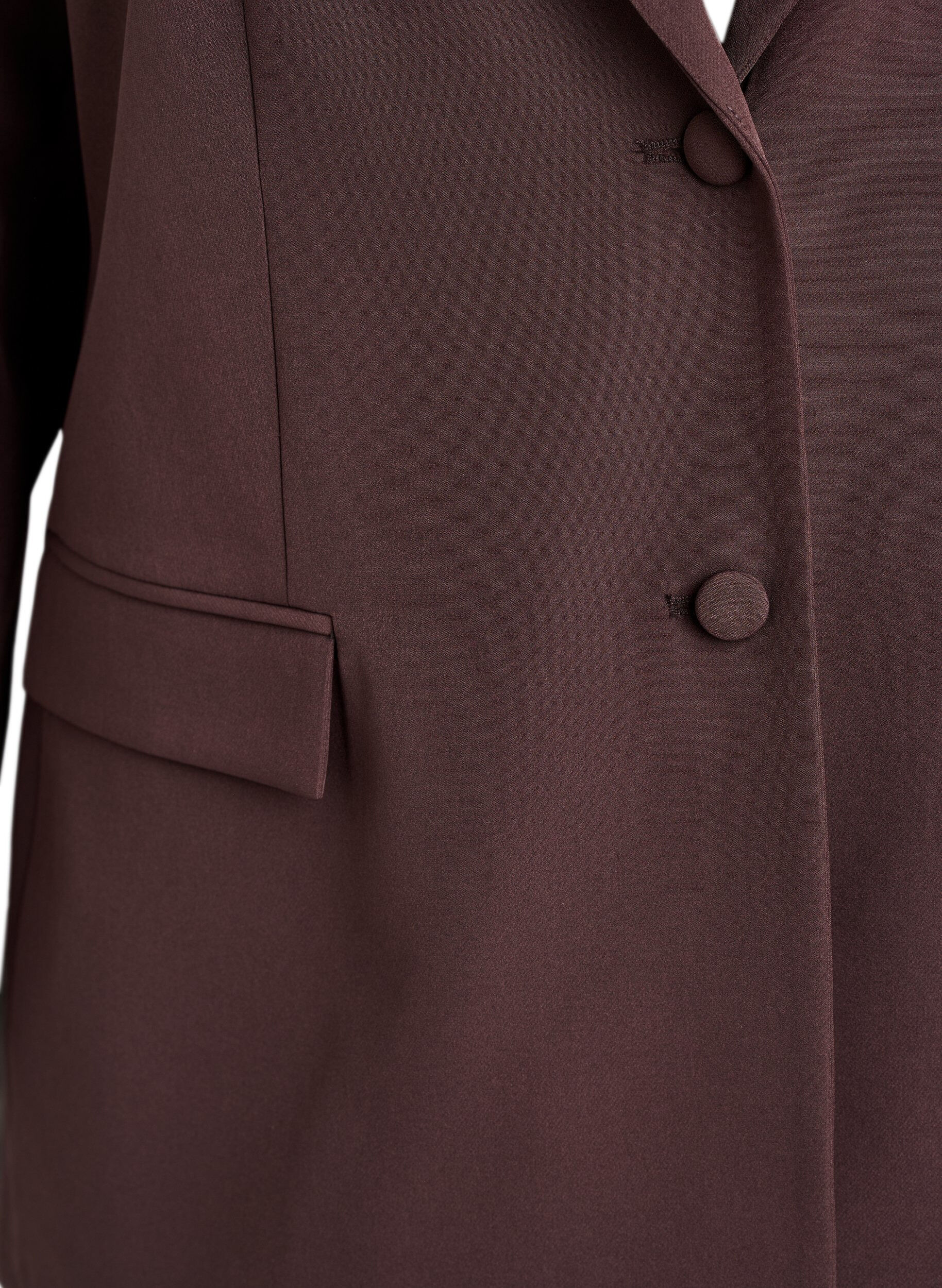 Zizzifashion Classic blazer with button fastening, Brown, Packshot image number 2