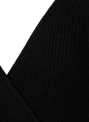 Knitted jumper with wrap, Black, Packshot image number 2