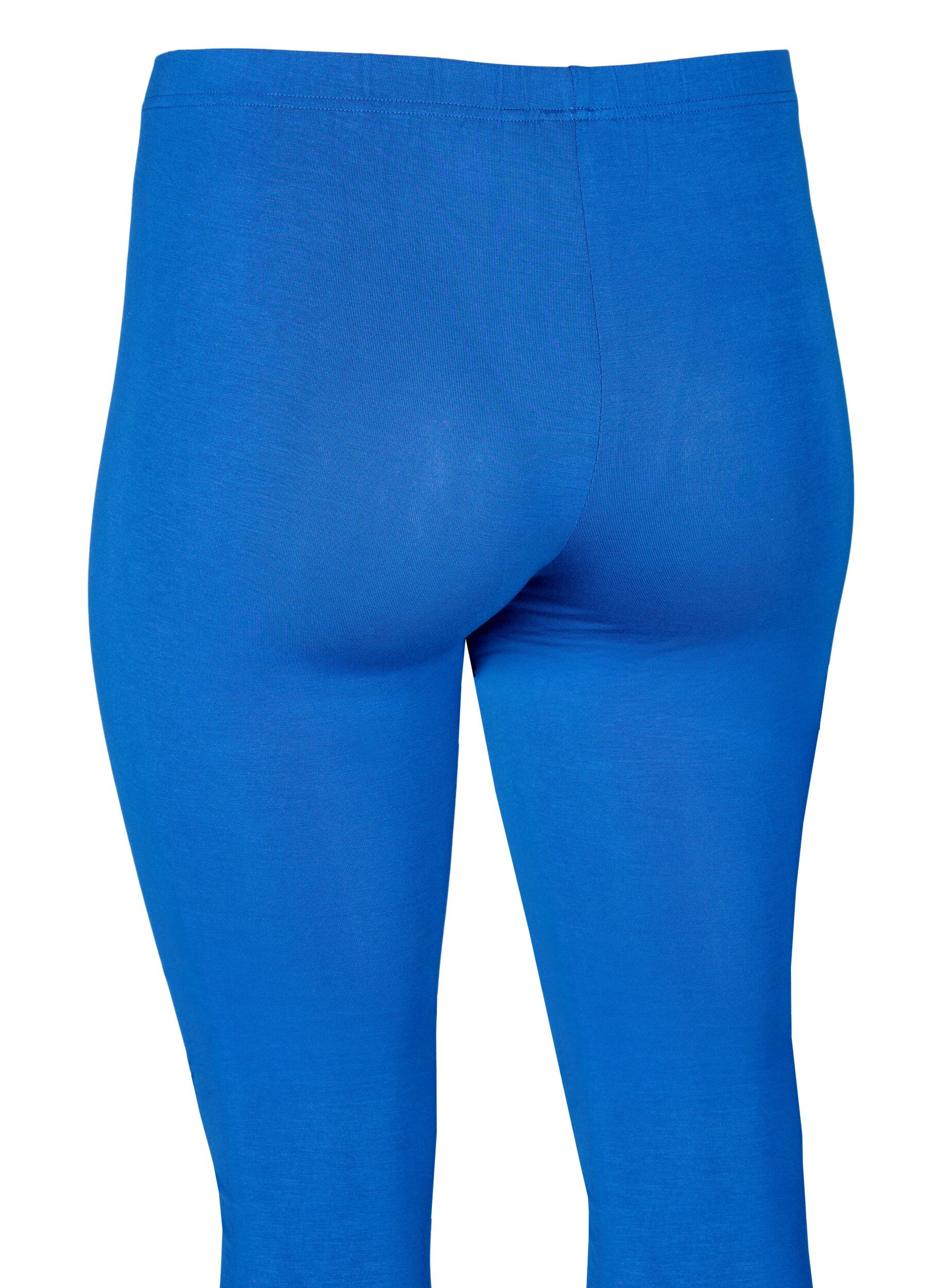 Zizzifashion Basic viscose leggings, Blue, Packshot image number 3