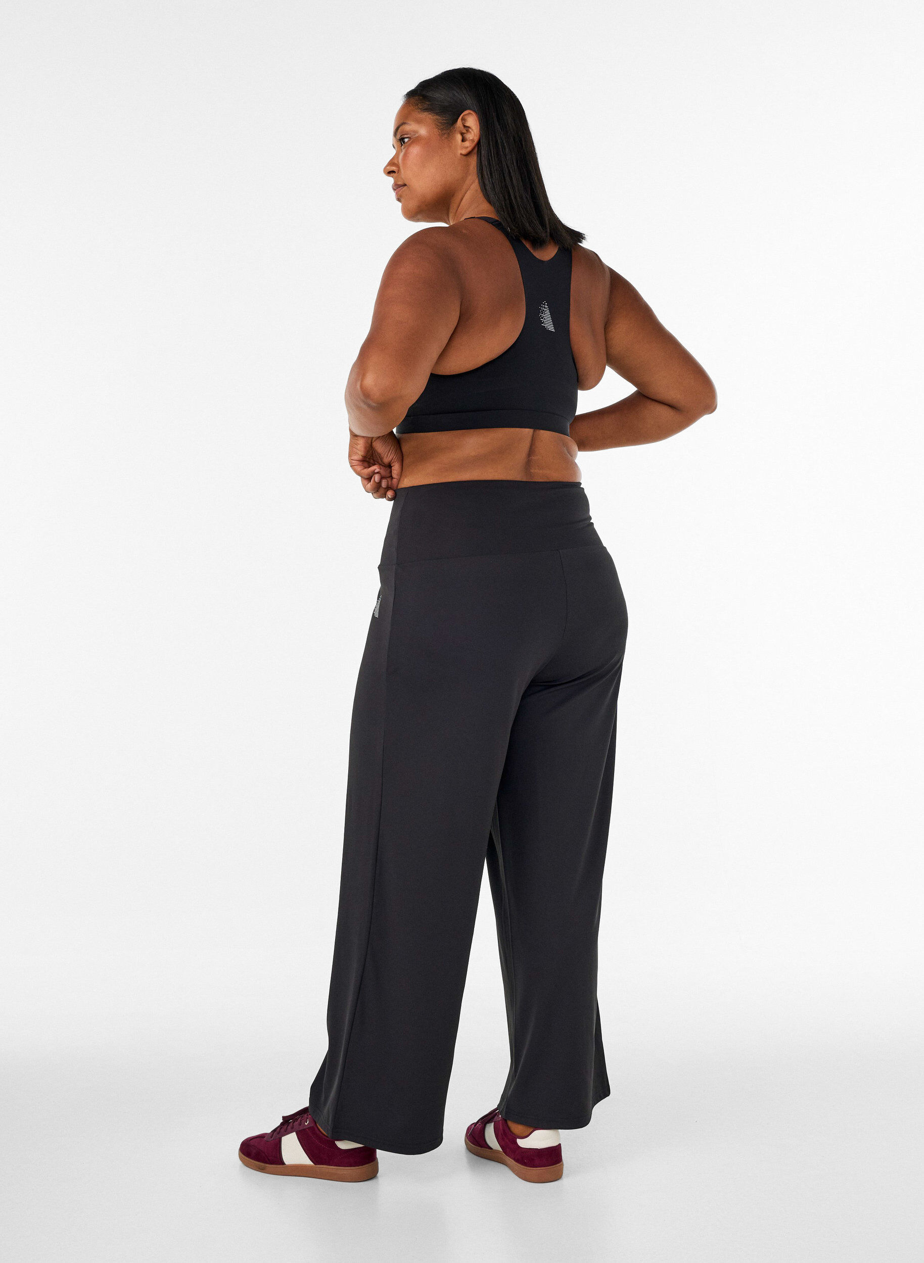 ZizzifashionWide fit training trousers, Black, Model image number 2