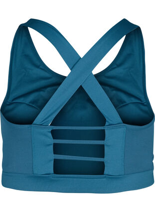 Sports top with a decorative details on the back, Midnight, Packshot image number 1