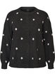 Cardigan with a dotted pattern, Grey, Packshot image number 0