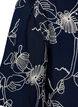 Short A-line dress with embroidered pattern, Blue, Packshot image number 3