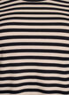 Striped blouse with long sleeves, Black, Packshot image number 2