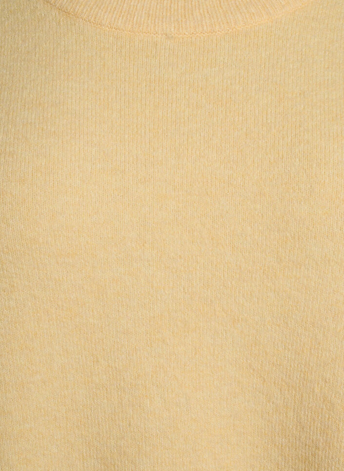 Knitted blouse with short sleeves, Yellow, Packshot image number 2