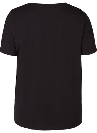 Short-sleeved t-shirt with print, Black SIMPLY, Packshot image number 1