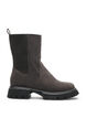 Chunky boot in faux suede, Brown, Packshot image number 0