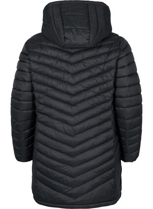 Lightweight jacket with pockets and detachable hood, Black, Packshot image number 1