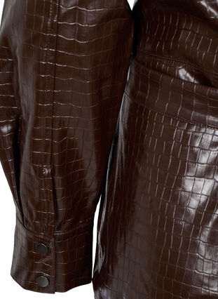 Faux leather shirt jacket, Molé, Packshot image number 3