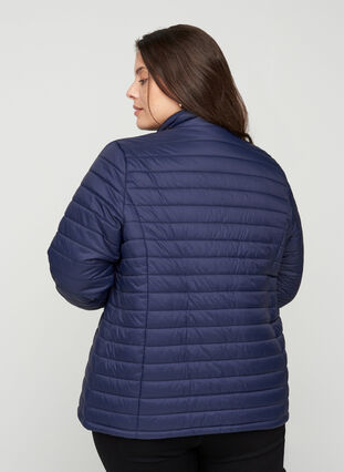 Short quilted jacket with a zip, Night Sky, Model image number 1