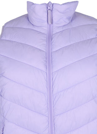 Short vest with zip and pockets, Lavender, Packshot image number 2