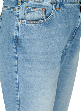 Cropped mom fit Mille jeans with a loose fit, Light blue denim, Packshot image number 2