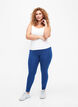Basic viscose leggings, Blue, Model image number 1