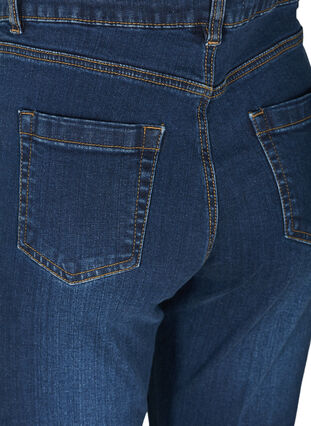 High waisted bootcut Ellen jeans, Dark blue denim, Packshot image number 3