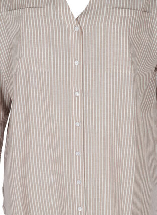 Striped shirt in 100% cotton, Quail Stripe, Packshot image number 2