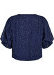 Party blouse with sequins and 1/2 sleeves, Blue, Packshot image number 1