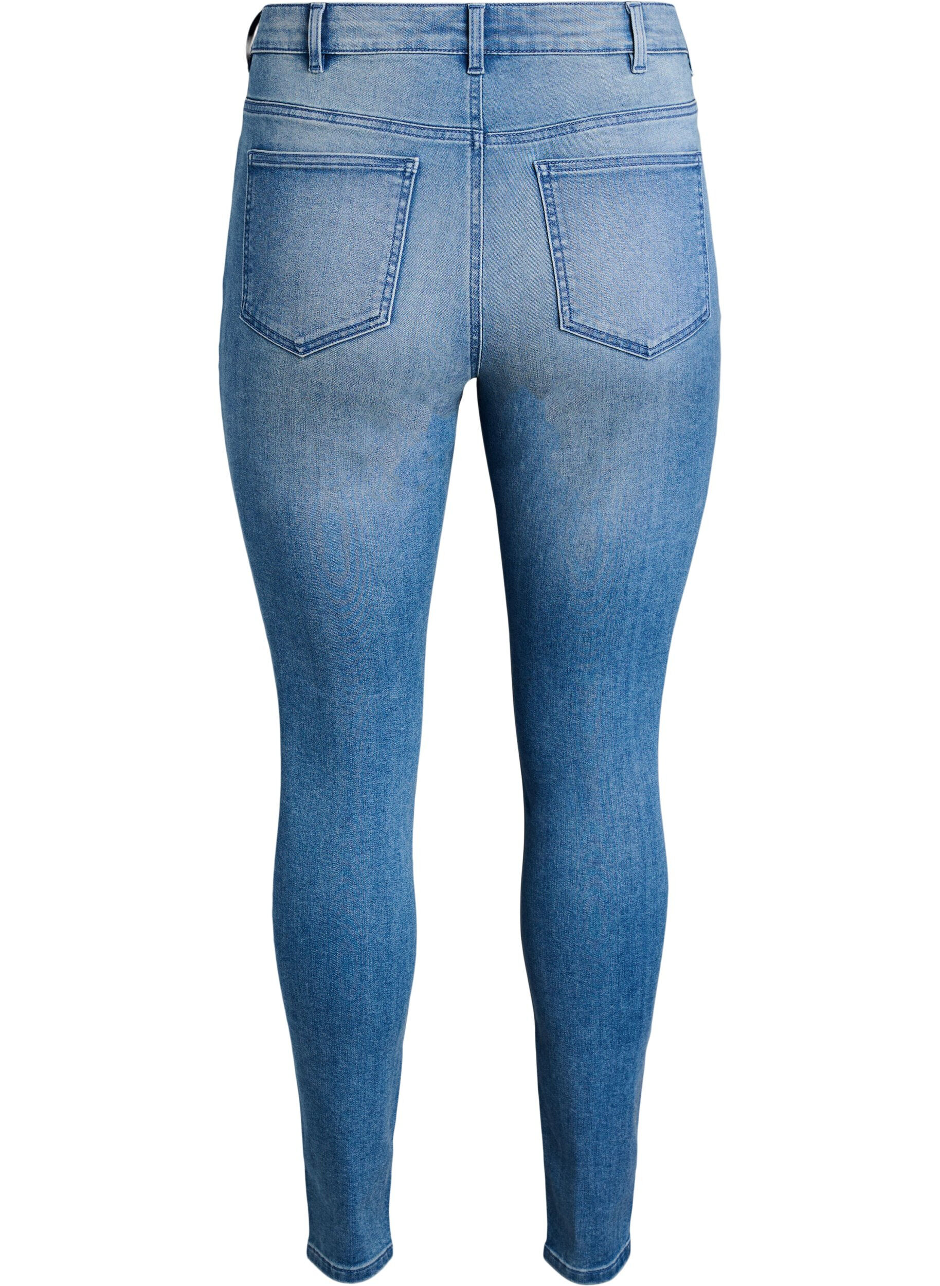 ZizzifashionSuper slim Amy jeans with high waist, Light Blue, Packshot image number 1