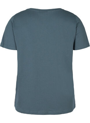 Short-sleeved t-shirt with print, Dark Slate w. Wish, Packshot image number 1