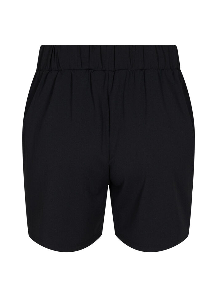 Shorts with pockets and loose fit, Black, Packshot image number 1