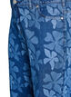 Myra jeans in floral denim with a wide fit, Blue, Packshot image number 2