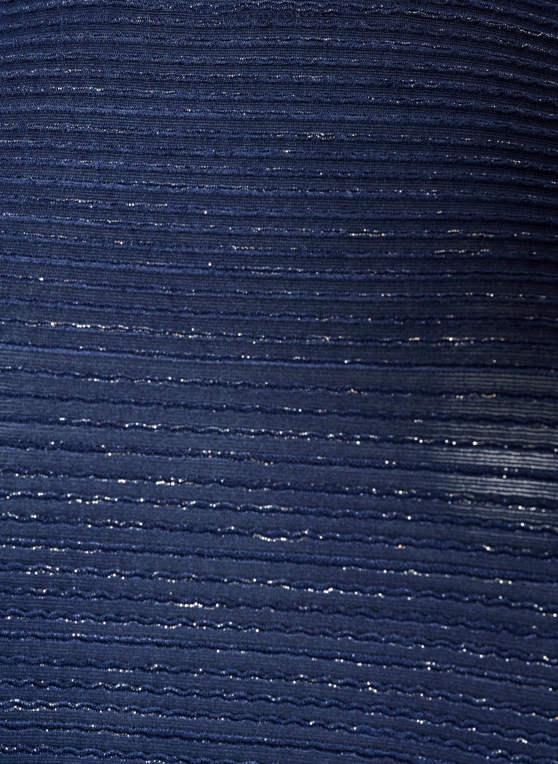 ZizzifashionBlouse with texture and glitter, Blue, Packshot image number 2