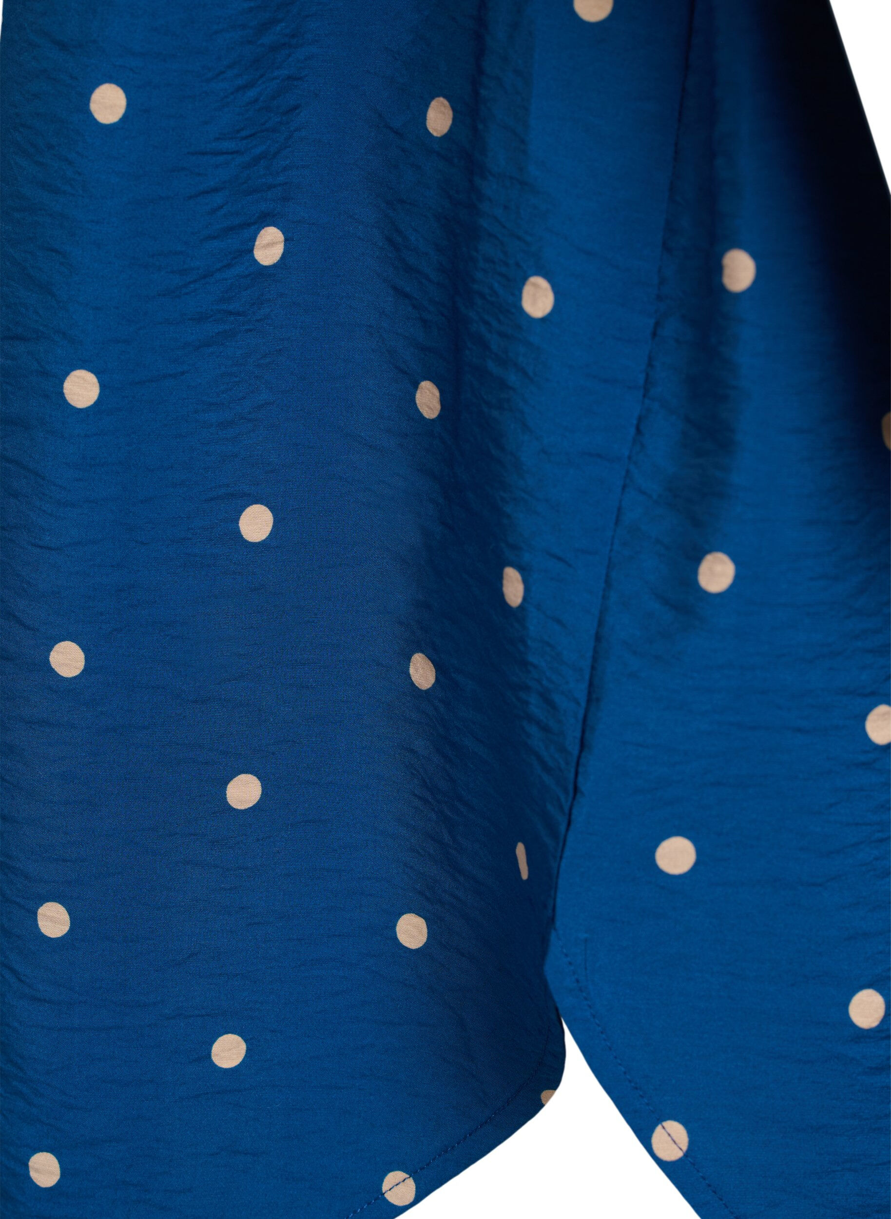 ZizzifashionShort dress with collar and chest pocket, Blue, Packshot image number 3