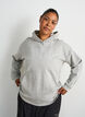 Hoodie with embroidered motif, Grey, Model image number 3
