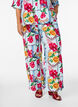 Straight-leg trousers with a colourful print, Light Blue, Model image number 2