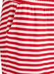 Striped pyjama bottoms with a high waist and wide legs, Red, Packshot image number 2