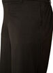 High-waisted tailored trousers with straight fit, Black, Packshot image number 2