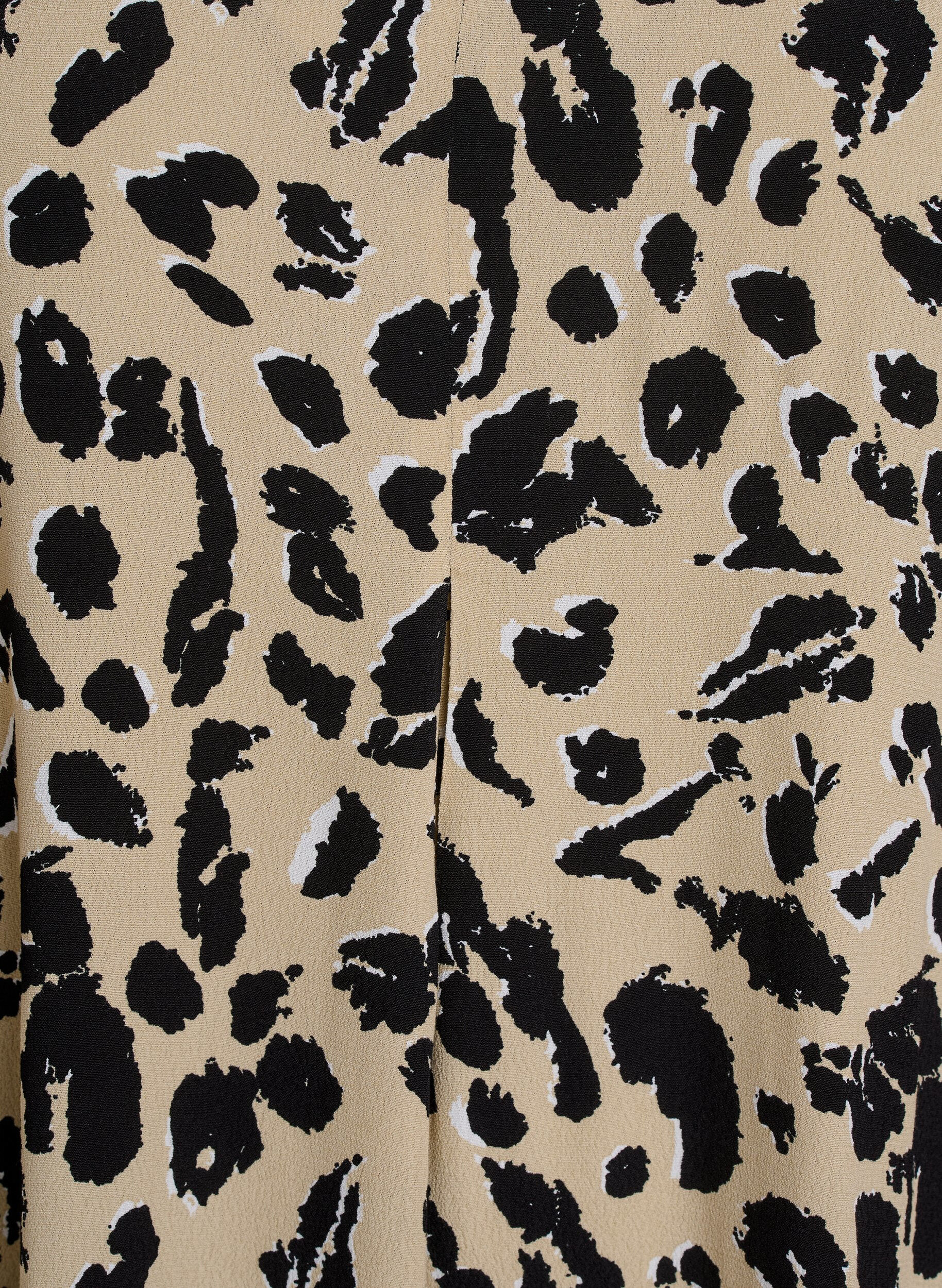 Zizzifashion Viscose A-line dress, Beige, Packshot image number 2