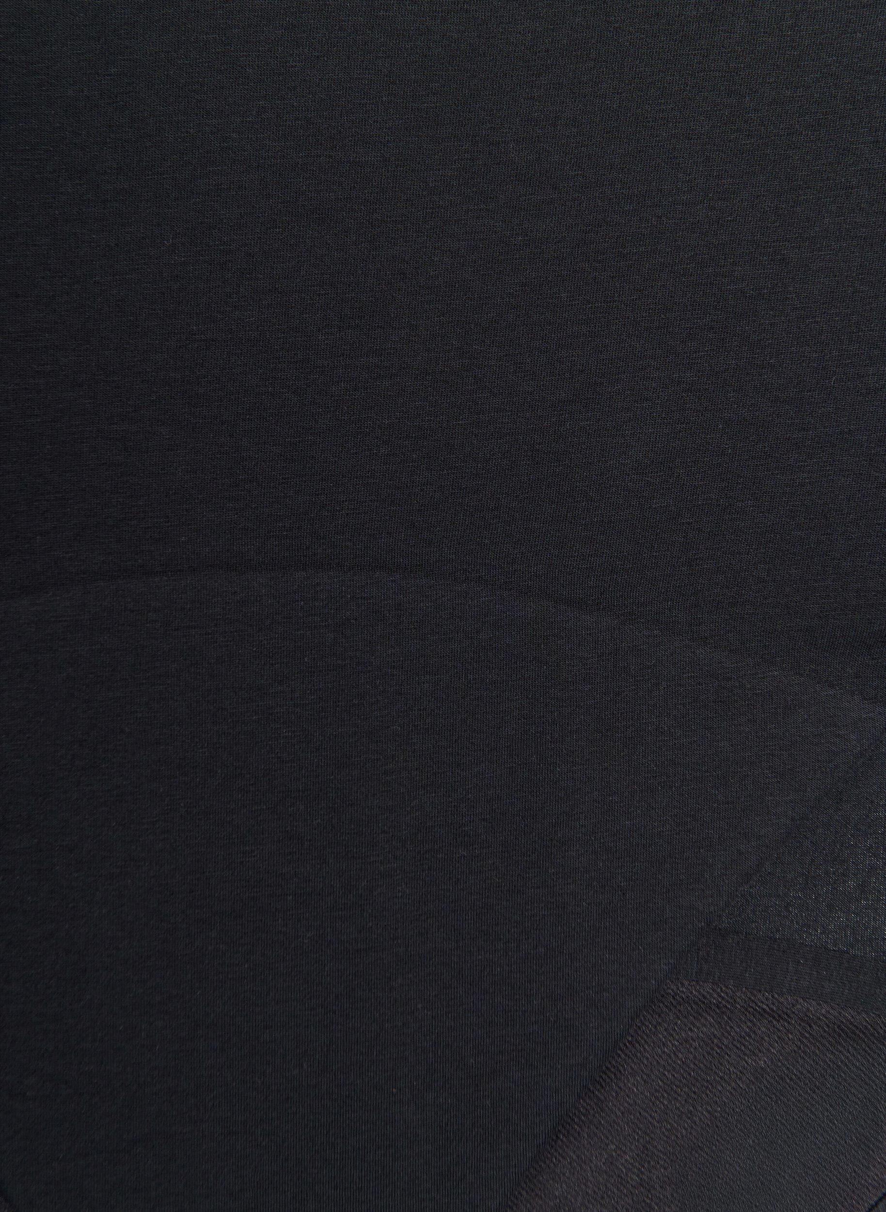 Zizzifashion High-waisted cotton period pants for everyday wear, Black, Packshot image number 2