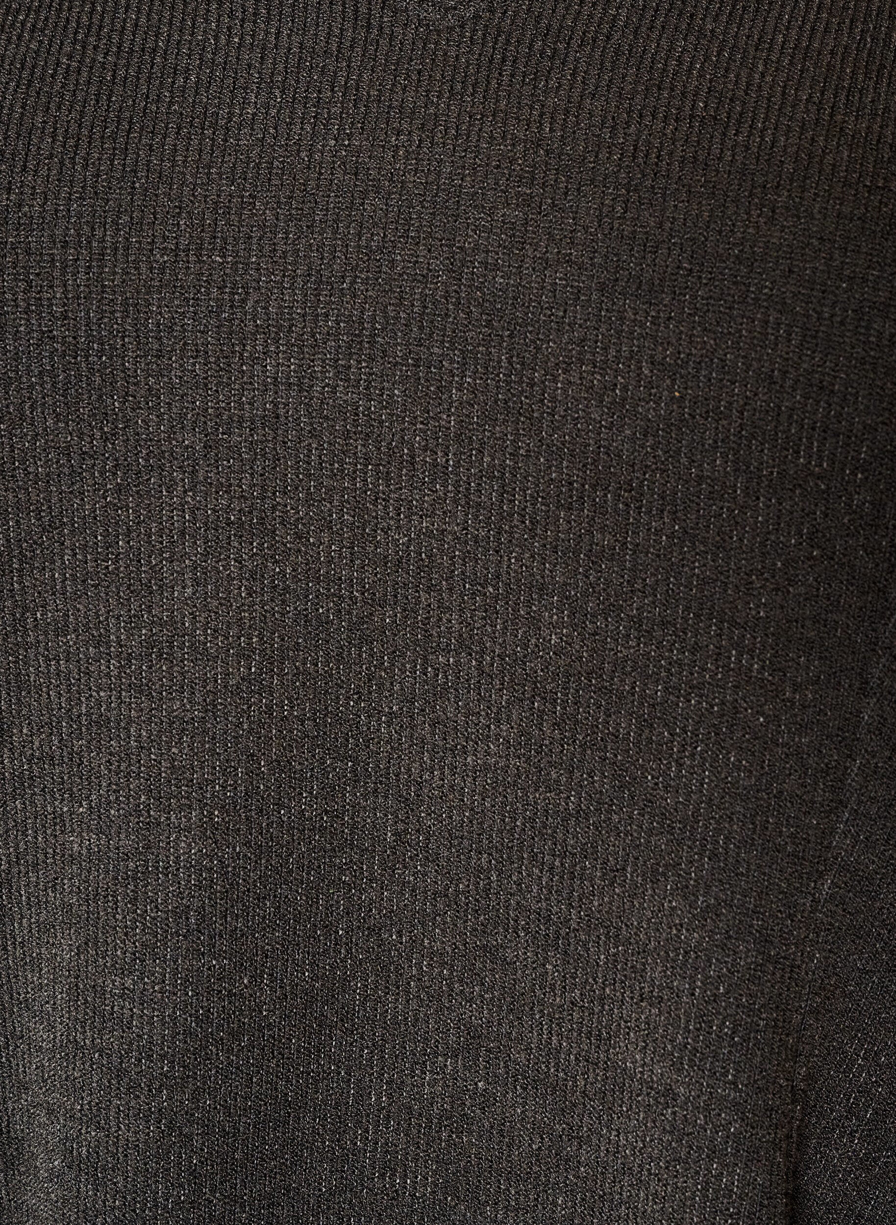 ZizzifashionJersey blouse with a ribbed texture and an A-line fit, Black, Packshot image number 2
