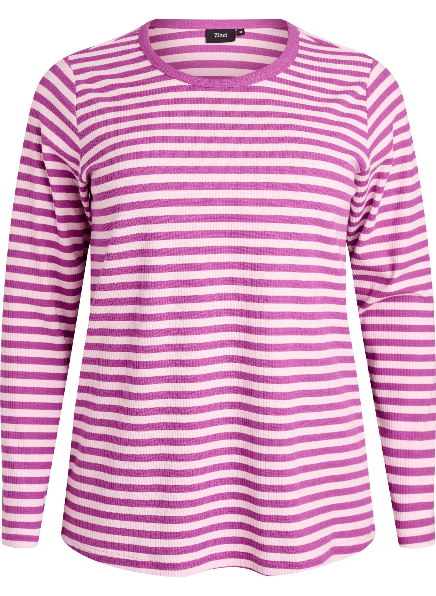 Striped blouse with long sleeves