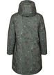 Padded winter jacket with floral print, Green, Packshot image number 1