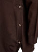 Knitted blouse with side buttons, Brown, Packshot image number 3