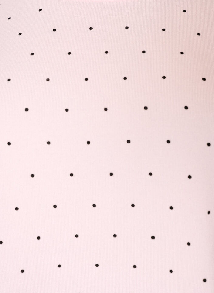 Knitted blouse with small polka dots, Pink, Packshot image number 2