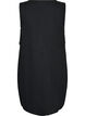 Sleeveless cotton muslin dress with tie string, Black, Packshot image number 2