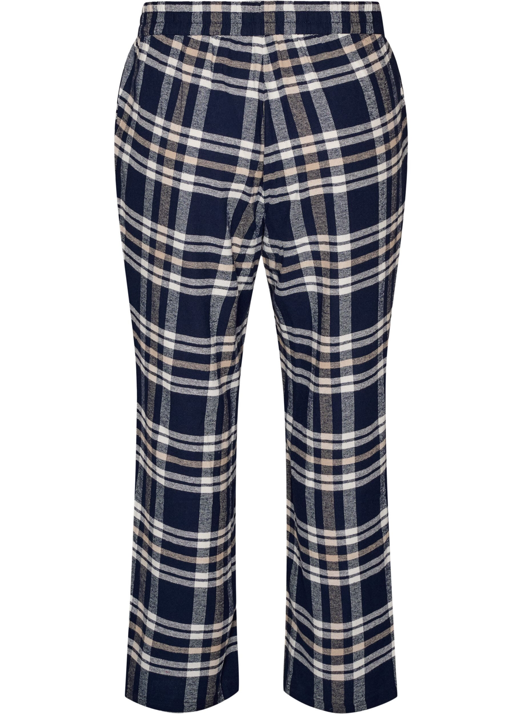 ZizzifashionChecked cotton pyjama bottoms, Blue, Packshot image number 1