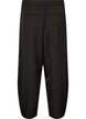 High-waisted barrel fit trousers, Black, Packshot image number 1