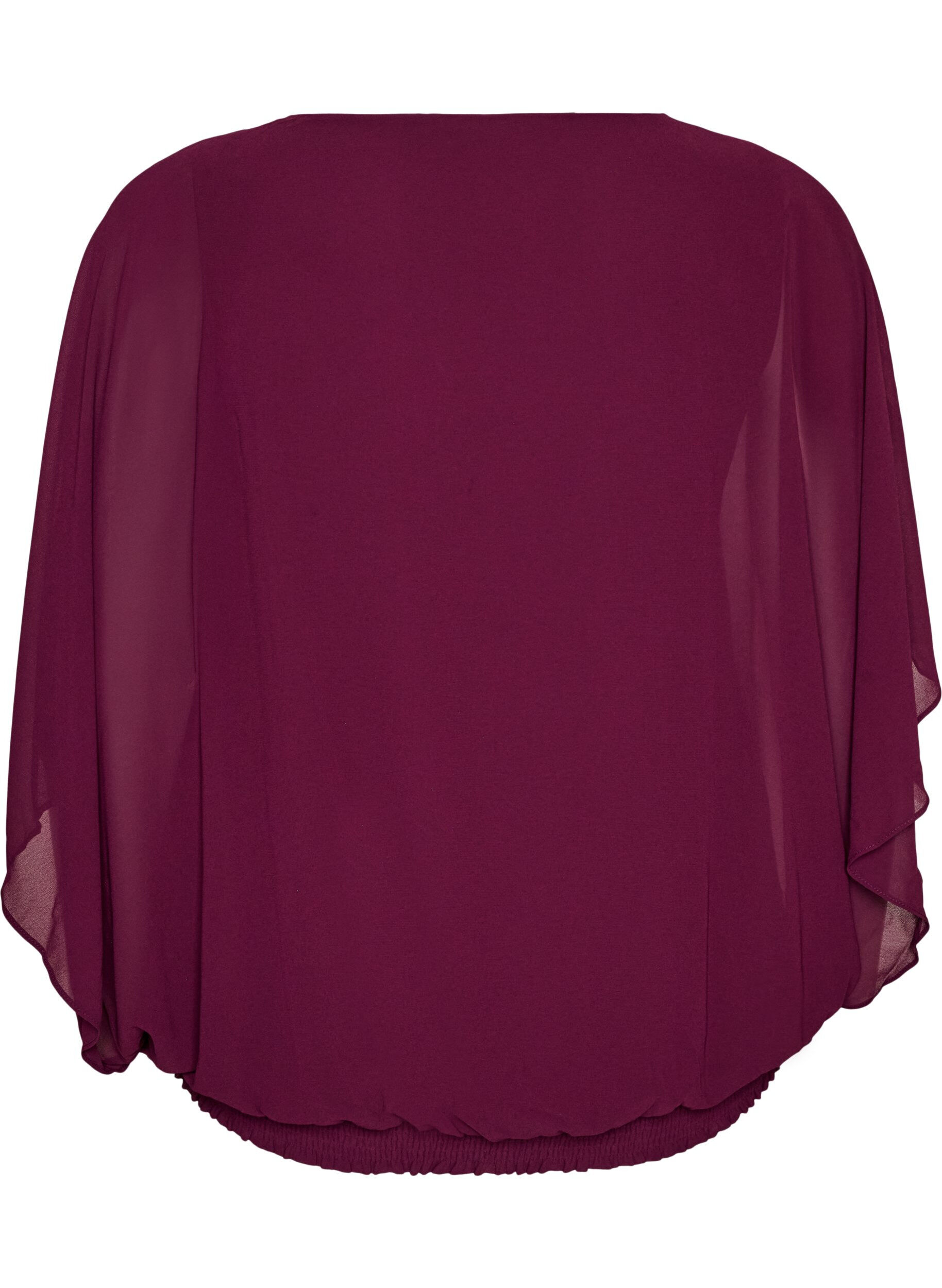 ZizzifashionChiffon blouse with balloon effect, Purple, Packshot image number 1