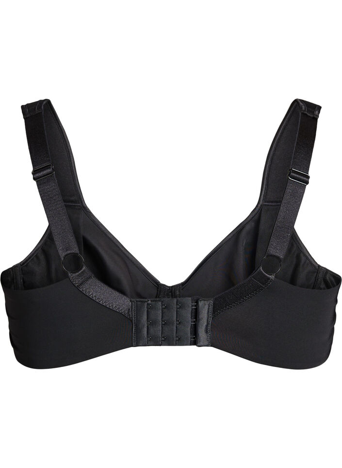 Minimizer bra with padded straps, Black, Packshot image number 1