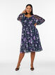 Chiffon party dress with long sleeves, Blue, Model image number 1