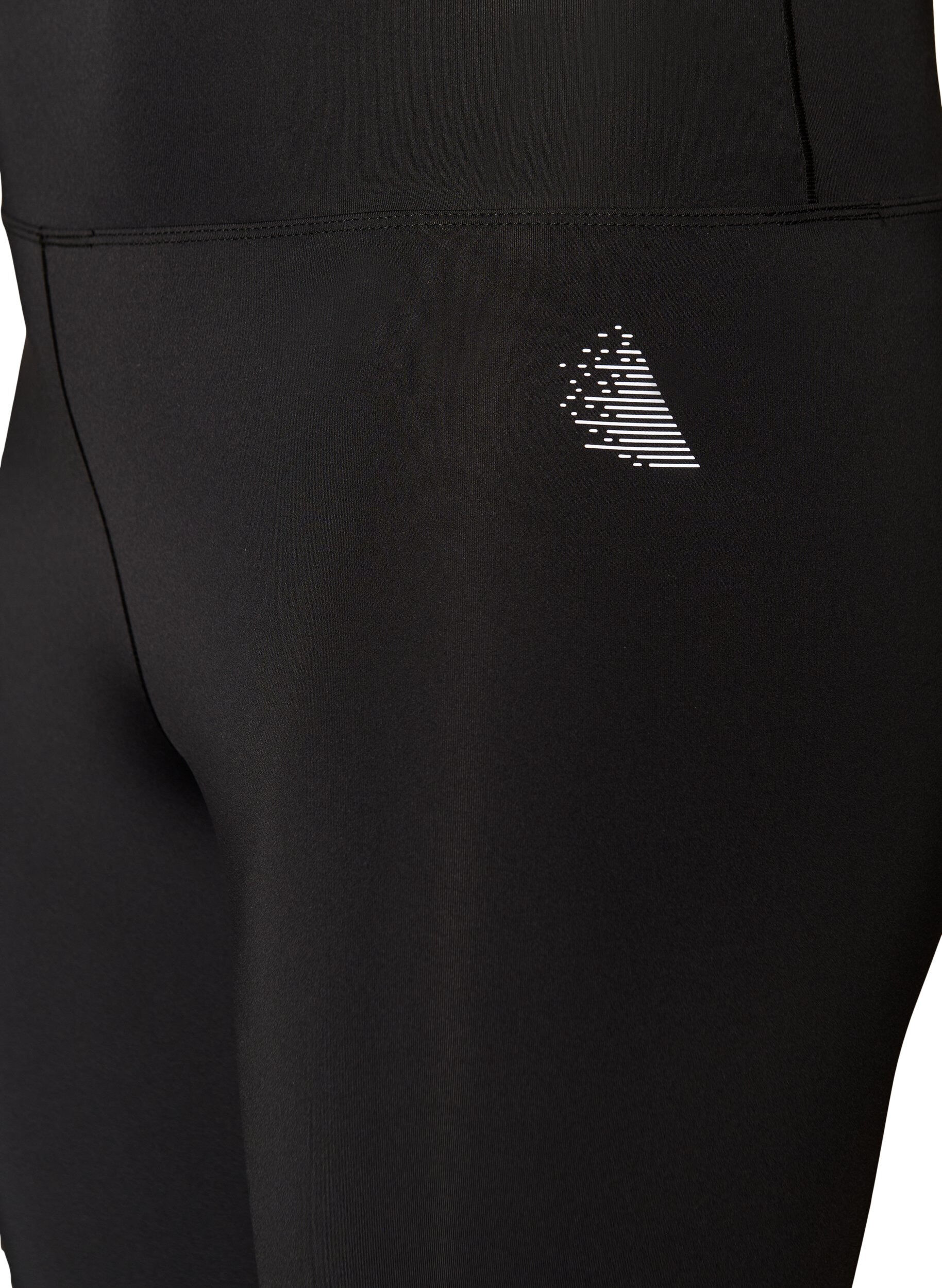 Zizzifashion Training tights with a high waist and pocket in the waistband, Black, Packshot image number 2