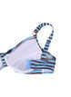 Underwired bikini bra with print, Light Blue, Packshot image number 3