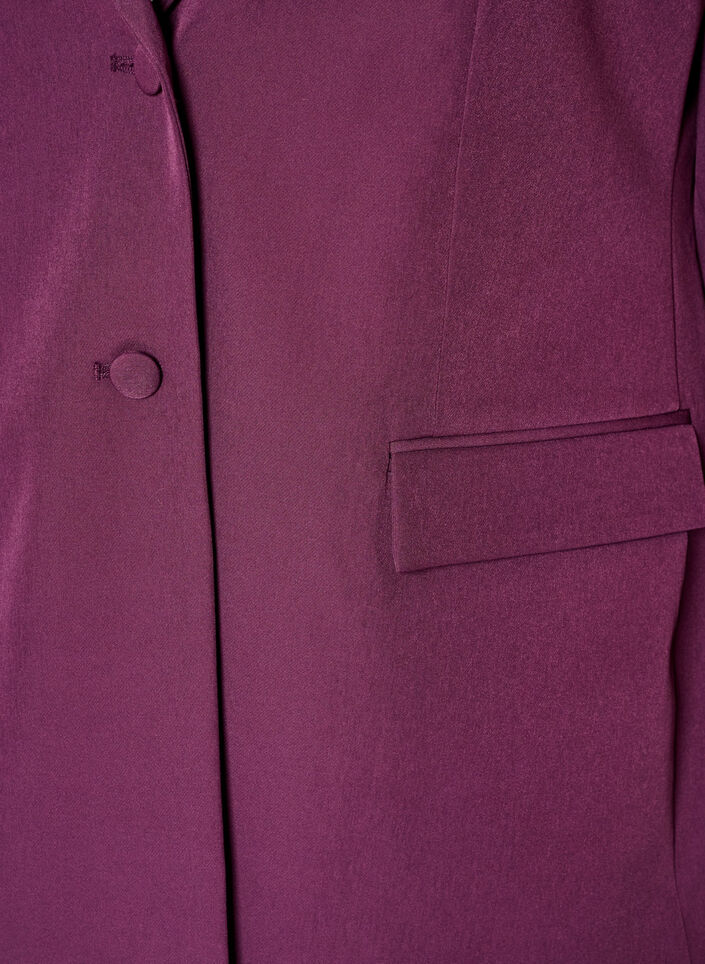 Classic blazer with button fastening, Purple, Packshot image number 2