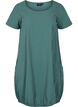 Short-sleeved cotton dress, Green, Packshot image number 0