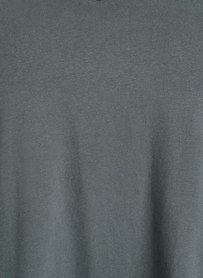 Solid-coloured basic cotton T-shirt, Green, Packshot image number 2
